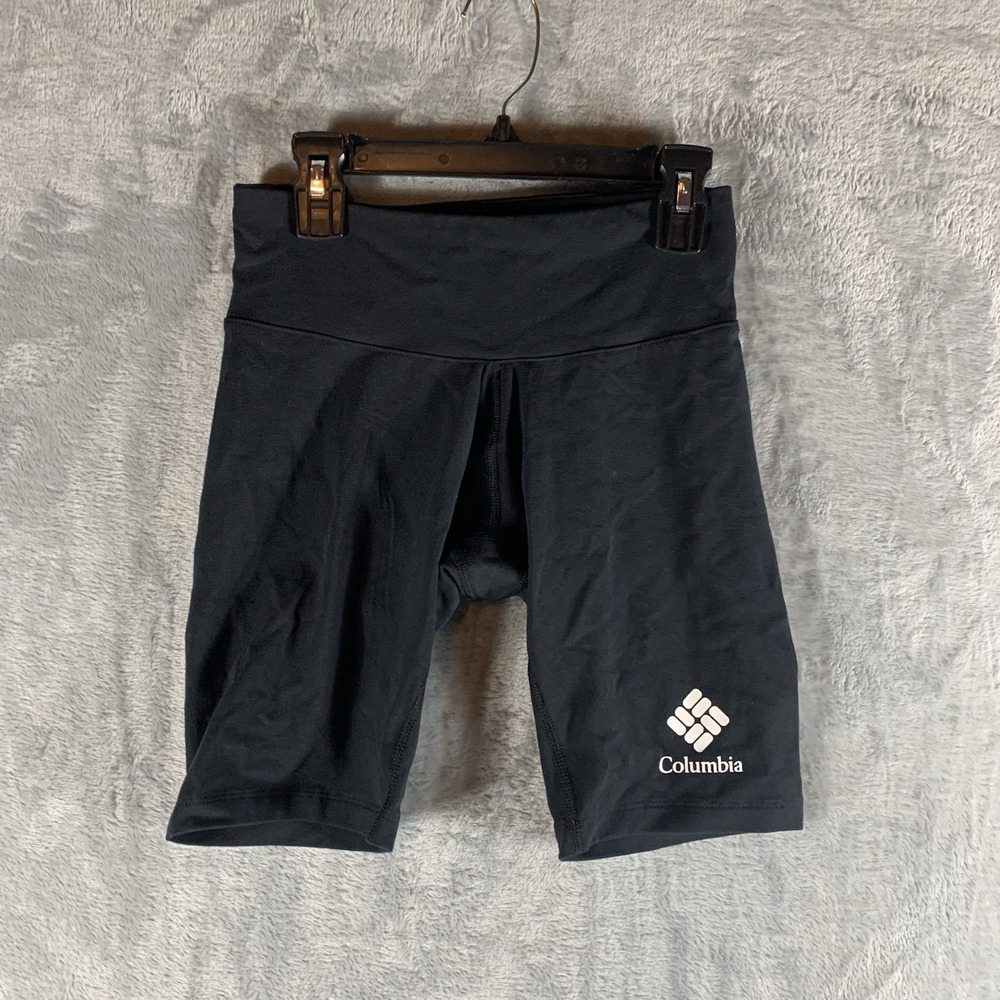 Columbia Women's BIker Short XS Trek 1/2 TIght Inseam 9" Black Pocket Gym Hiking
